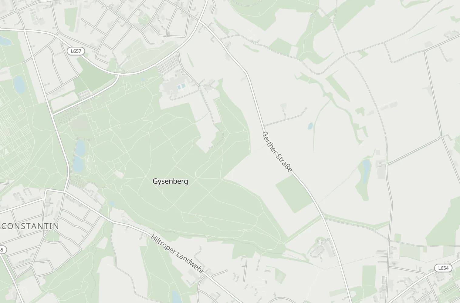Karte des 10-km-Hauptlauf, genordet, mit Pfeilen in Laufrichtung